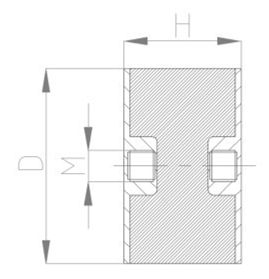 JNDE型橡膠減震器結構